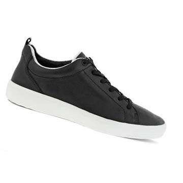 Men's Ecco Soft 7 Craze Sneakers Black / White | Canada 631YXF